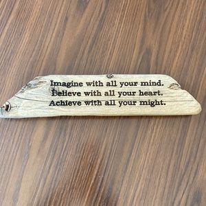 Decorative Wood With Quote